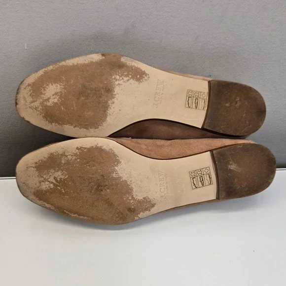 J. Crew Charlie Penny Loafers 6.5 Brown Suede Flats Classic Preppy Dark Academia - Picture 5 of 10